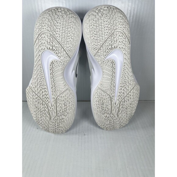 Size 10.5 Nike Precision VII Basketball Shoe White Smoke Grey Men FN4322-100 NEW main image 8